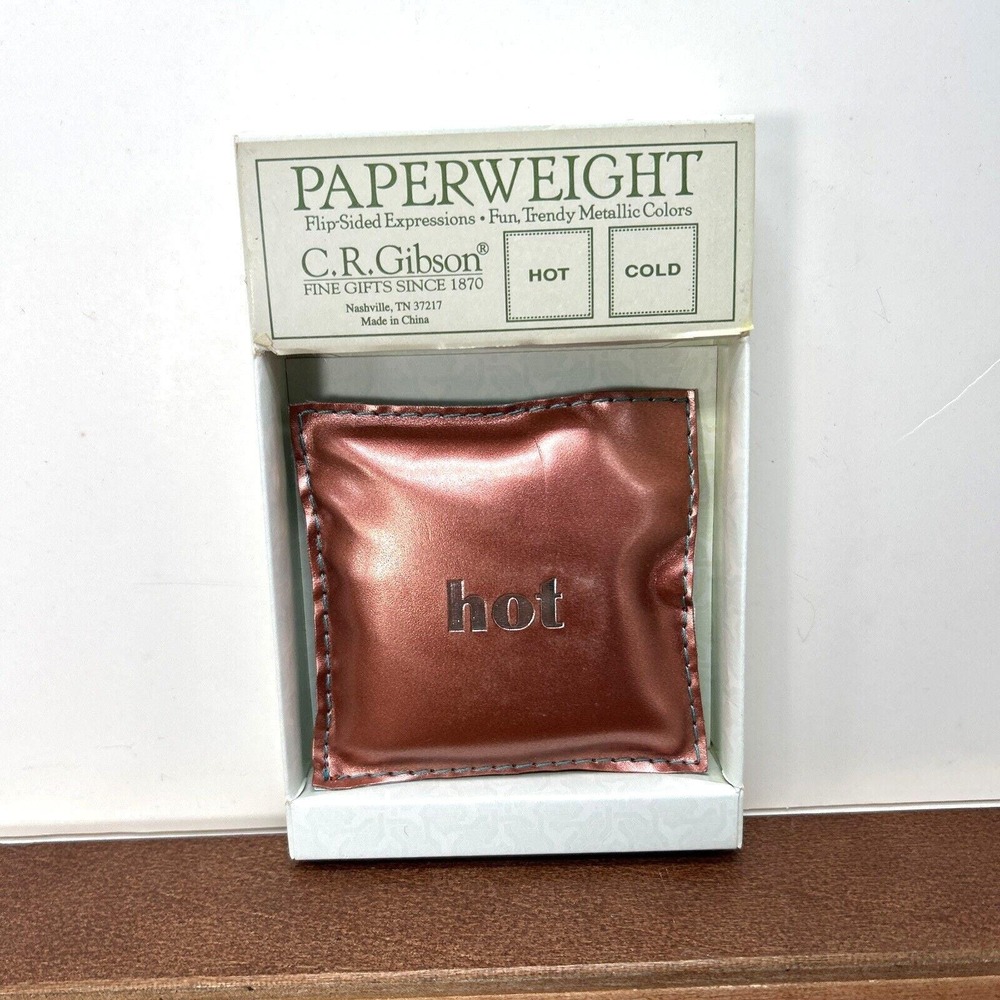C.R. Gibson, Hot & Cold Flip-Sided Expressions Sand Bag Pillow Paperweight - Picture 2 of 5